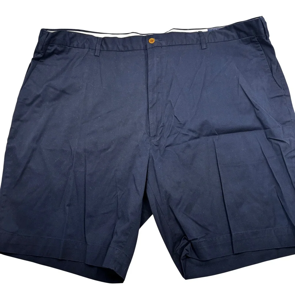 Polo Ralph Lauren Mens Navy Blue Stretch Classic Fit Chino Shorts Size 46B